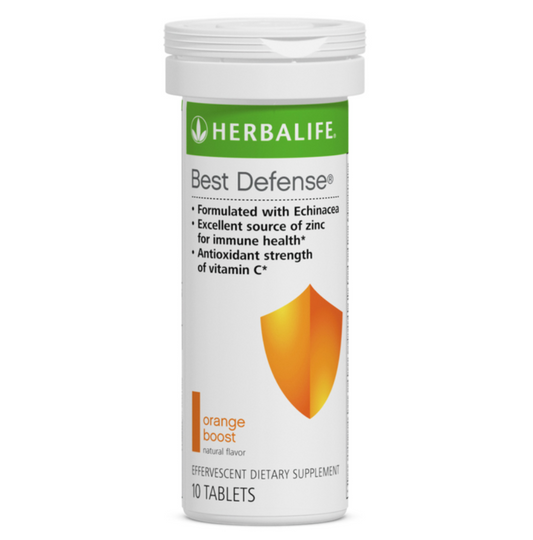 Best Defense Orange Boost Immune Support – Vitamin C, Zinc & Echinacea Effervescent Tablets  
