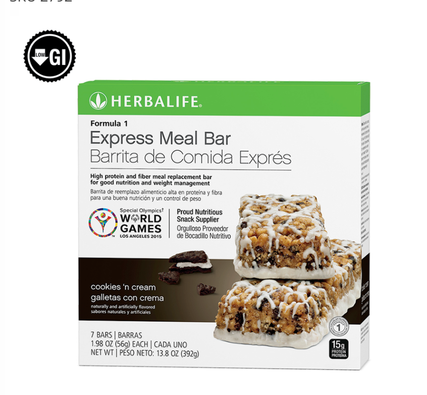 Formula 1 Express Meal Bar: Cookies 'n Cream 7 Bars per Box