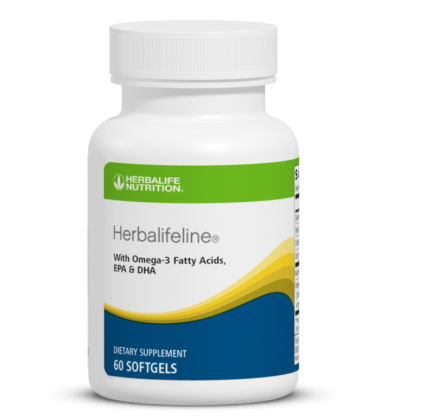 Herbalifeline® – Omega-3 EPA & DHA Softgels for Heart, Brain & Vision Support (60 Softgels)