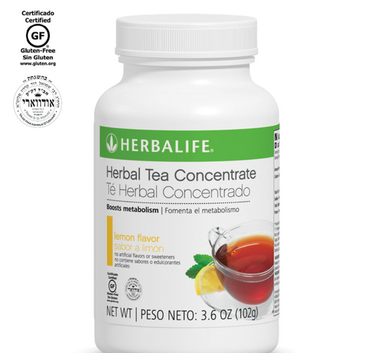 Herbalife Herbal Tea Concentrate: Lemon 3.6 OZ (102g) Gluten Free, Naturally Flavored, No Artificial Sweetener