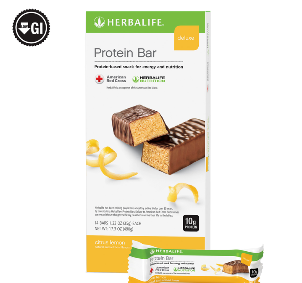 Protein Bar Deluxe: Citrus Lemon 14 Bars per Box