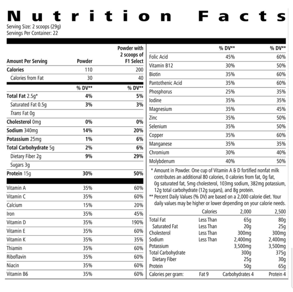 Protein Drink Mix Select: Natural Vanilla flavor