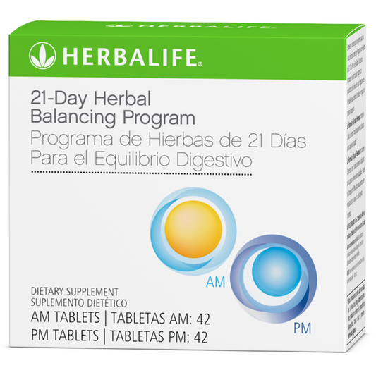 21-Day Herbal Balancing Program: 42 Tablets for AM/42 Tablets for PM